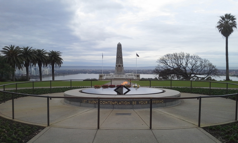 War Memorial and Flame of Remembrance, Kings Park, Perth Western Australia (Photo courtesy Chris Loudon)