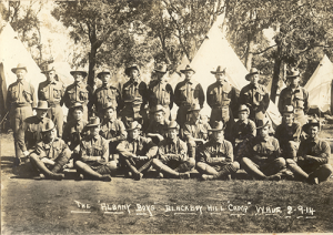 'Scotty' Lumsden front row second from the right