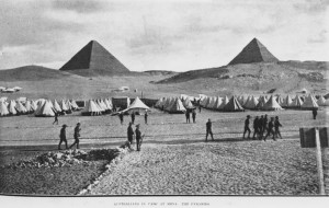 Australians in camp at Mena - AWM