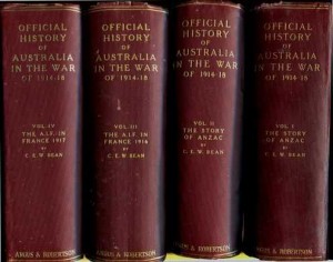 Bean, CEW - Official History of Australia in the War of 1914-1918
