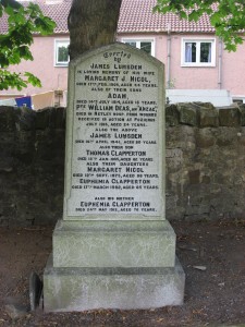 William Lumsden's final resting place, Linlithgow, Scotland