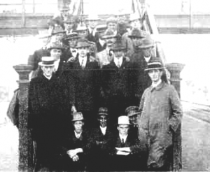 A grainy reproduction of a photo of the men selected for the Northam quota