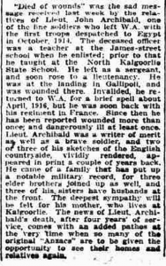 Sunday Times 1918 Oct 6 p14 ex Trove
