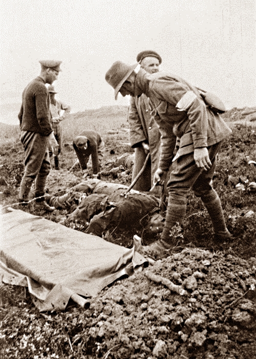24 May 1915 - Gallipoli burial truce - per AWM P01815.010 