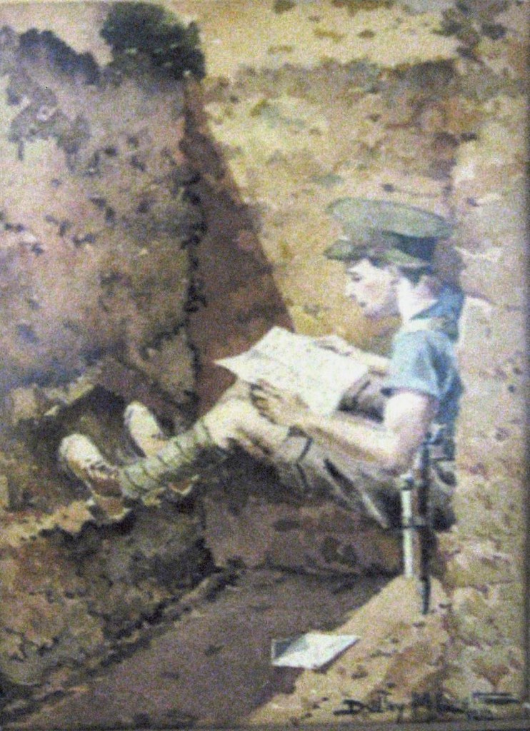 Elliott Dudley - Soldier reading
